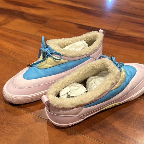 COACH NIB CITYSOLE WOMENS SKATE SNOW SNEAKERS PASTEL PINK SIGNATURE SIZE 7.5B - Picture 6 of 11